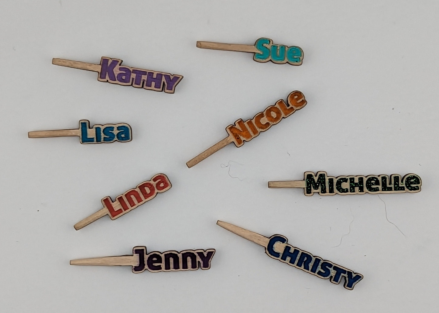 Personalized Names, Cribbage board pegs