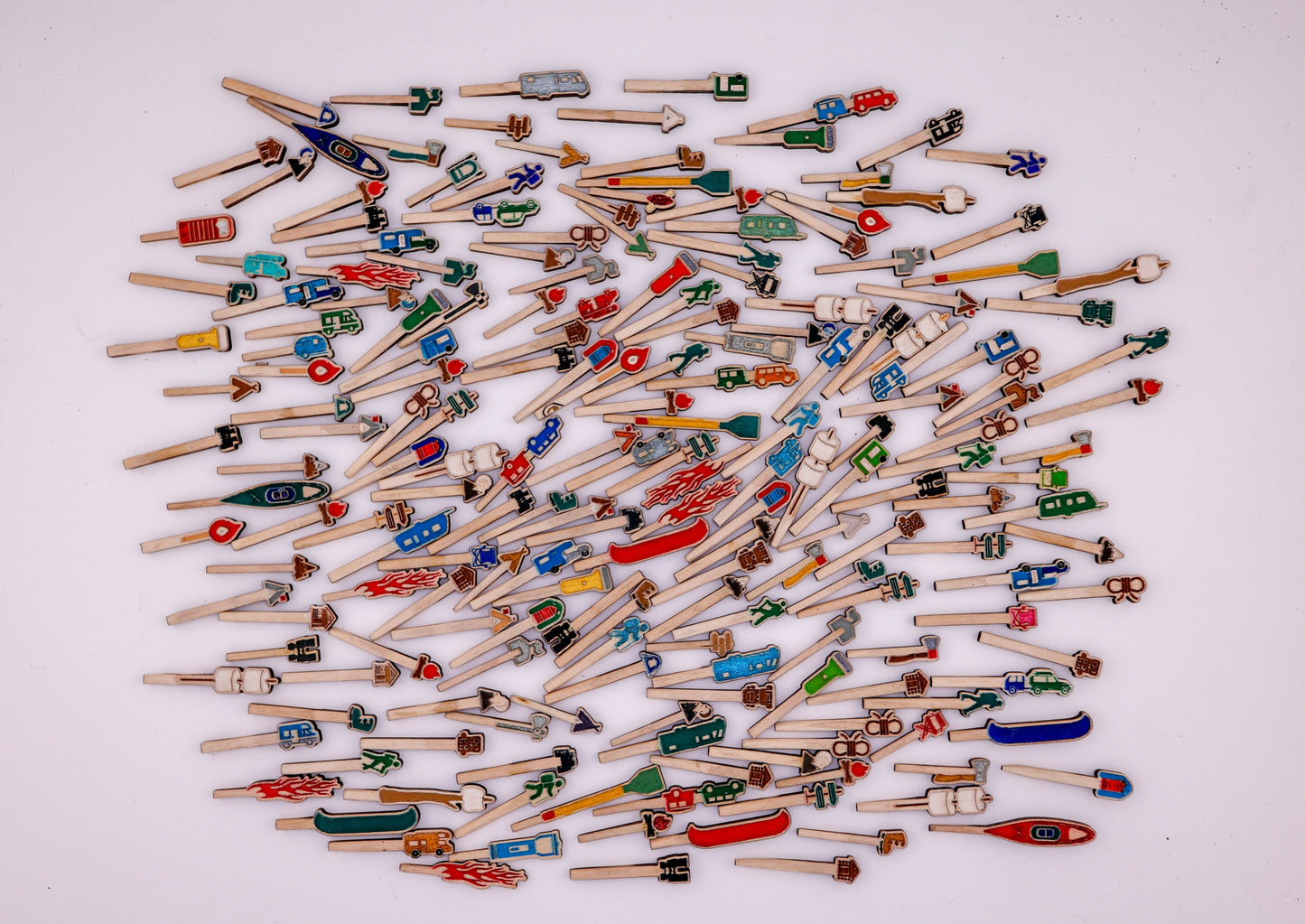 Camping & Hiking Themed Cribbage board pegs